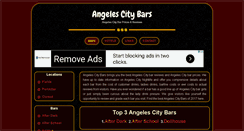 Desktop Screenshot of angelescitybars.info