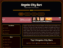 Tablet Screenshot of angelescitybars.info